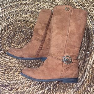 MK high boots for Toddler Suede w/ gold